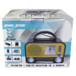 SS-089 UBT Rádio Portátil com Bluetooth - Marca Song Star