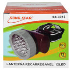 SS-3012 Lanterna de Cabeça de Led - Marca Song Star - 12 Leds - 110/220 Volts